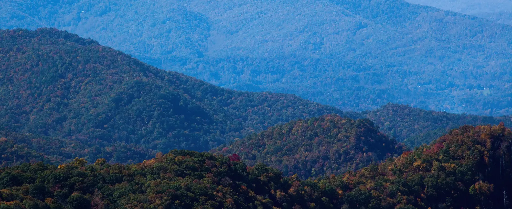 Blue Ridge mountain layers